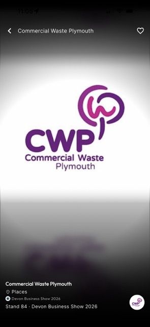 The Commercial Waste Plymouth exhibitor listing at Stand 84 in Mapzest