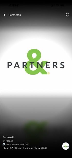 The Partners& exhibitor listing at Stand 82 in Mapzest