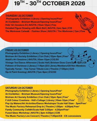 Page two of the F.A.B. Festival of Arts Brixham 2026 programme