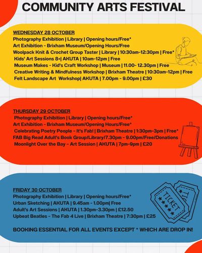 Page five of the F.A.B. Festival of Arts Brixham 2026 programme